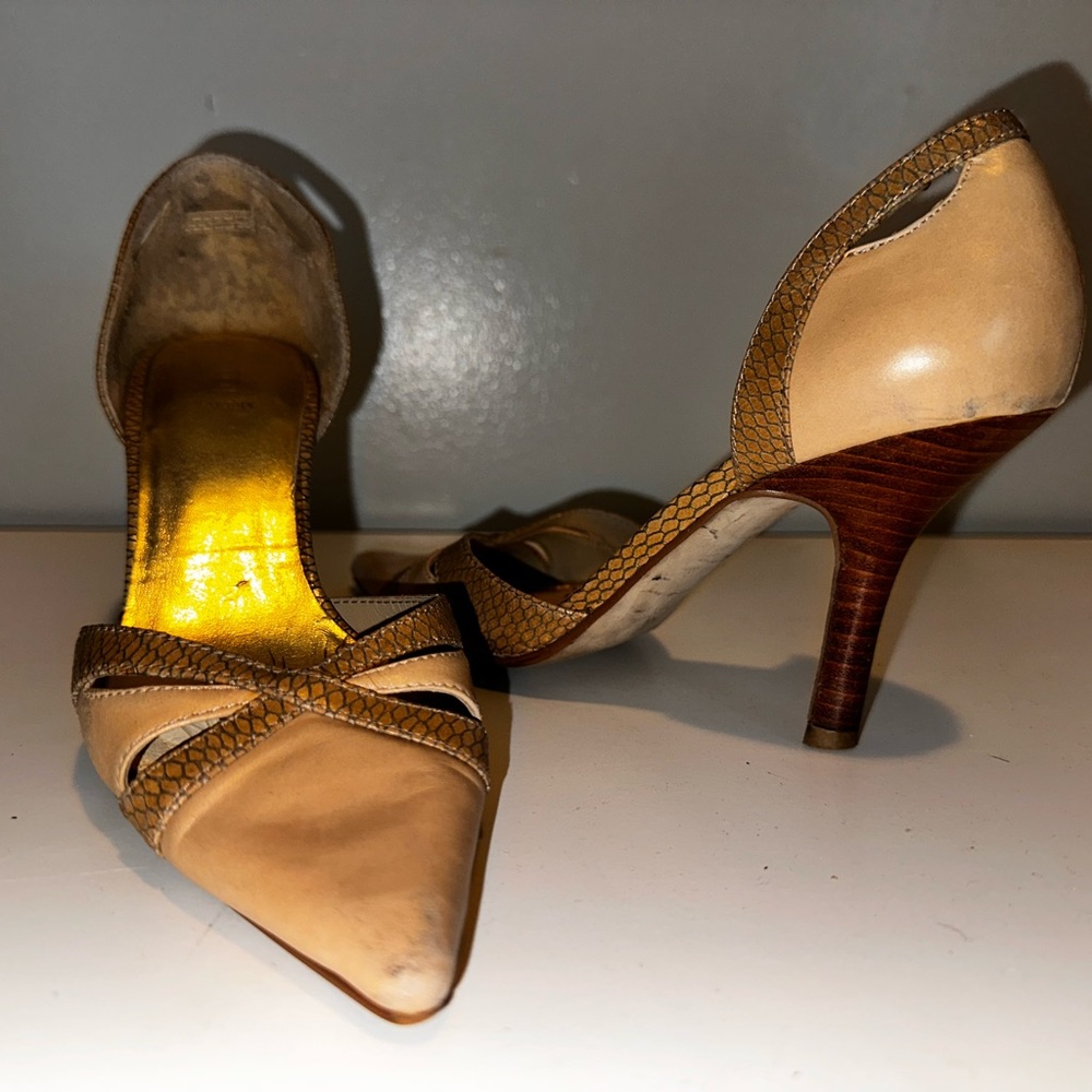 Beige pumps